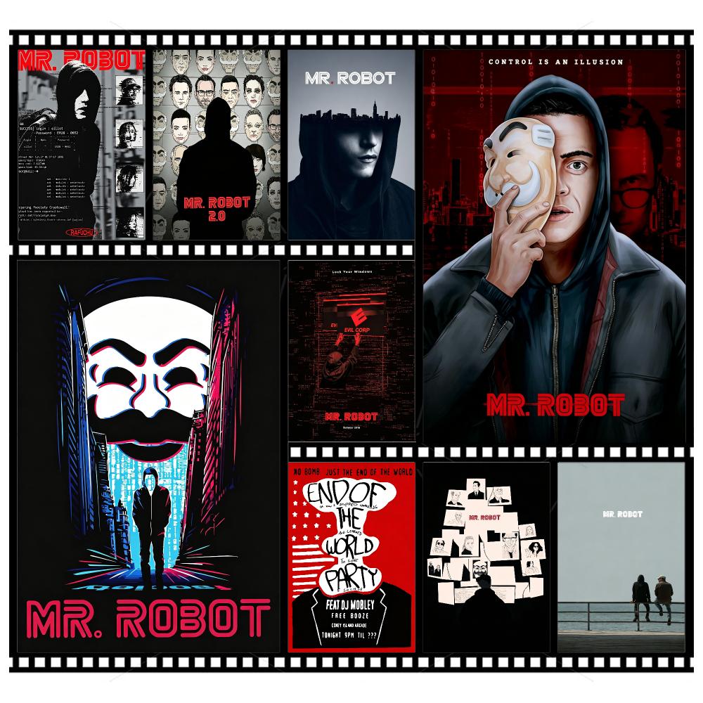 Office Print Tech - TV-Tech Psychologischer Thriller Mr. Roboter-Poster Wandkunst-Poster