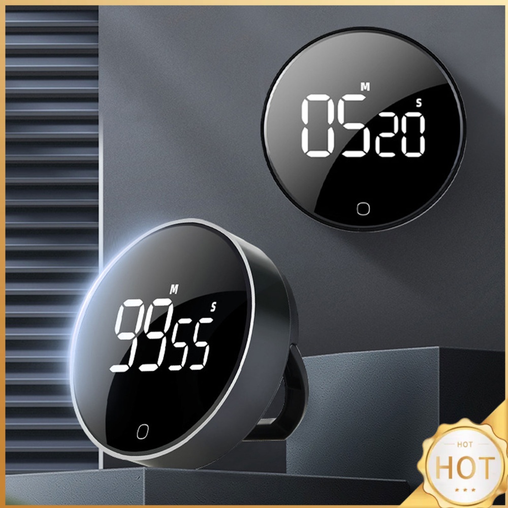 Digital Timer Countdown - LED Digitaler Countdown-Timer USB Wiederaufladbar Magnetischer