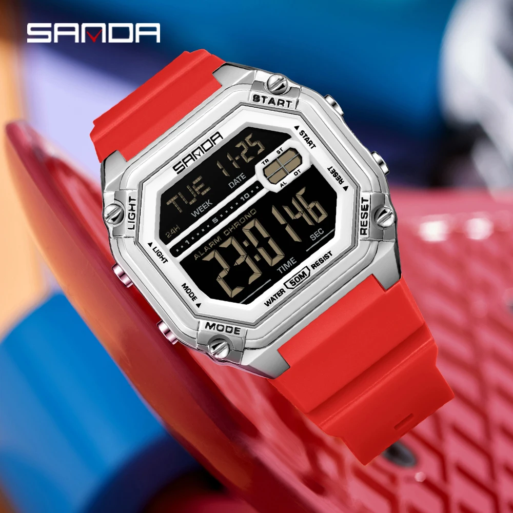 SANDA 6327 Herren-Elektronikuh – Digital Timer Countdown Bewertung und Preis