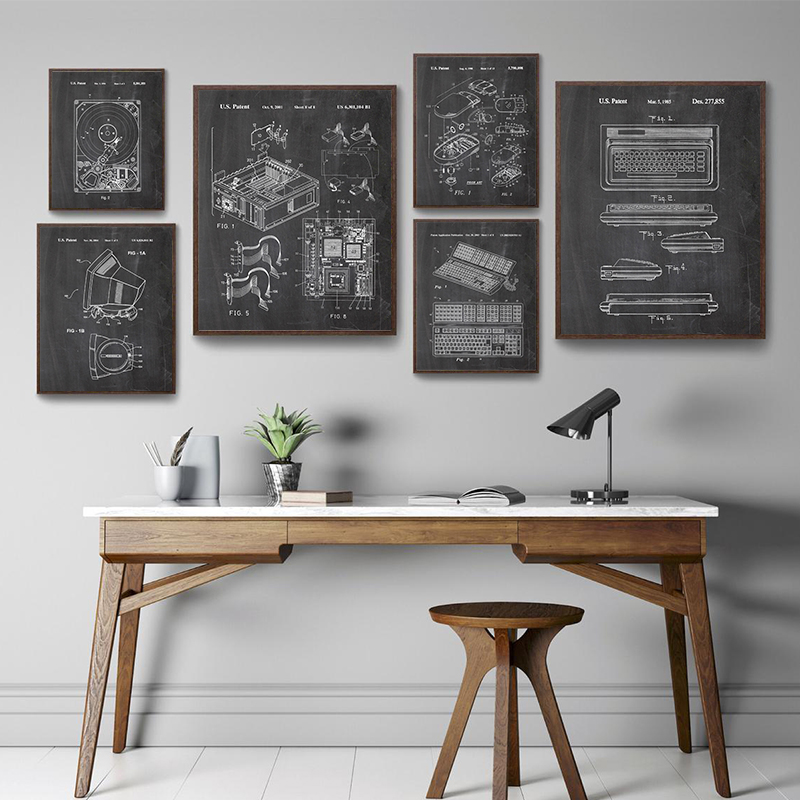 6-teiliges Vintage-Computer-Pa – Office Print Tech Bewertung und Preis